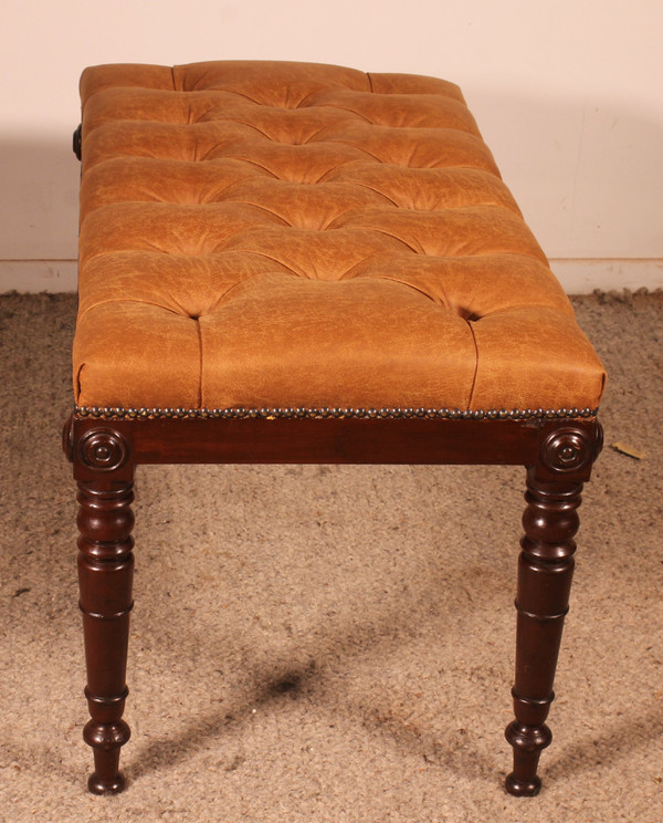 19th Century Mahogany Bench