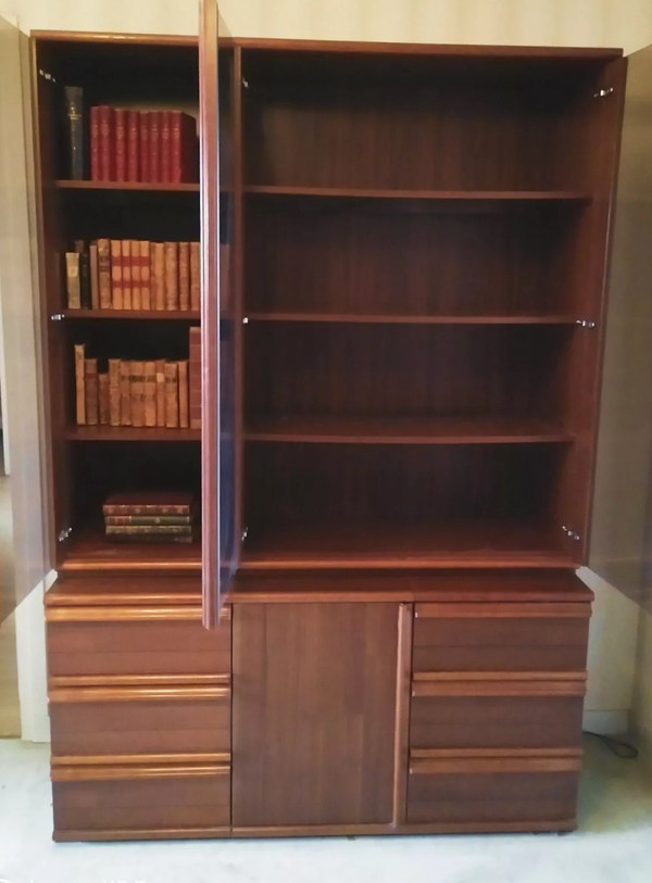 Vintage Scandinavian bookcase in rosewood designed by Bas van Pelt