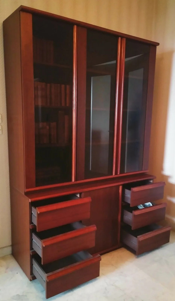 Vintage Scandinavian bookcase in rosewood designed by Bas van Pelt