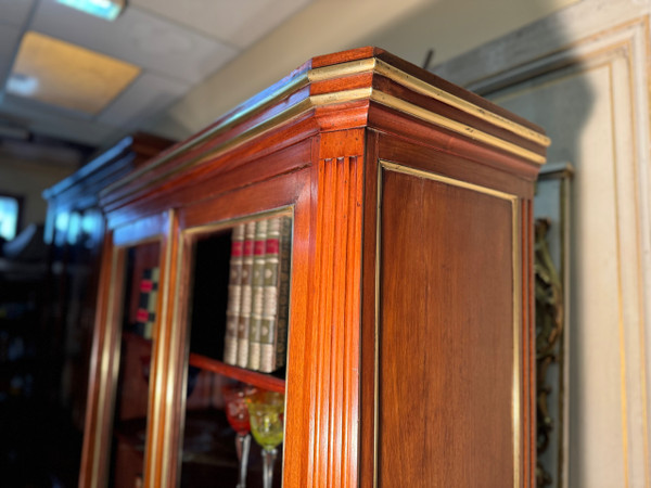 Louis XVI mahogany bookcase, early 19th century