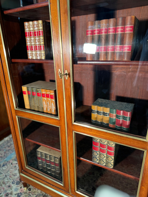 Louis XVI mahogany bookcase, early 19th century