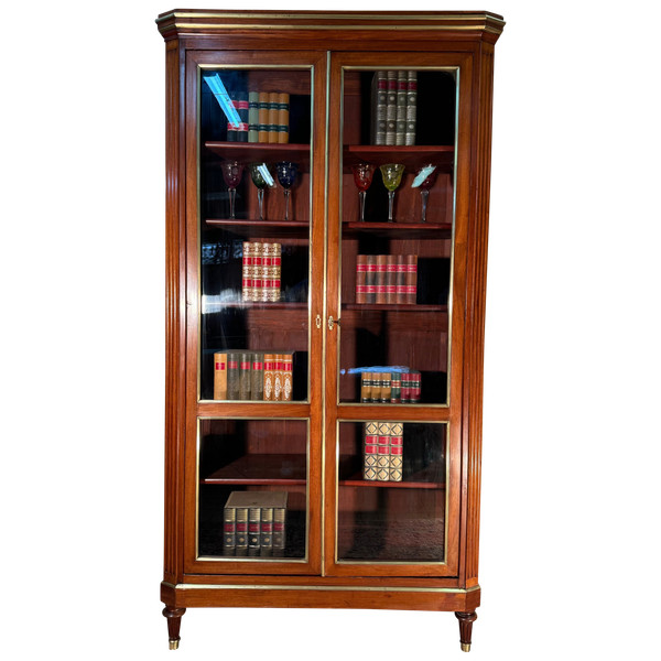 Louis XVI mahogany bookcase, early 19th century