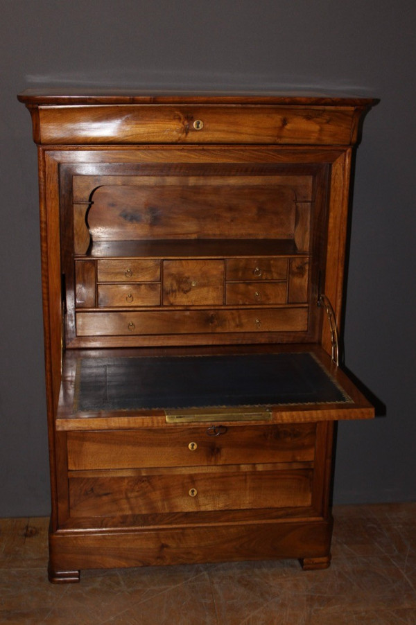 Louis Philippe Secretary in Walnut 19th Century