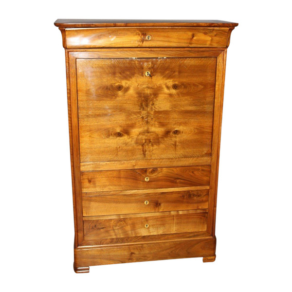 Louis Philippe Secretary in Walnut 19th Century