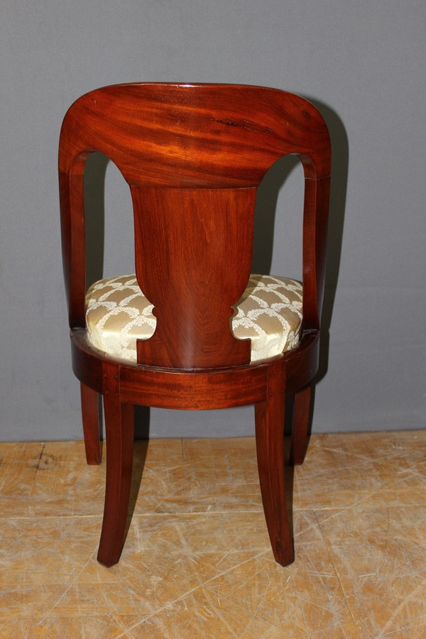 Set of Four 19th Century Mahogany Gondola Chairs