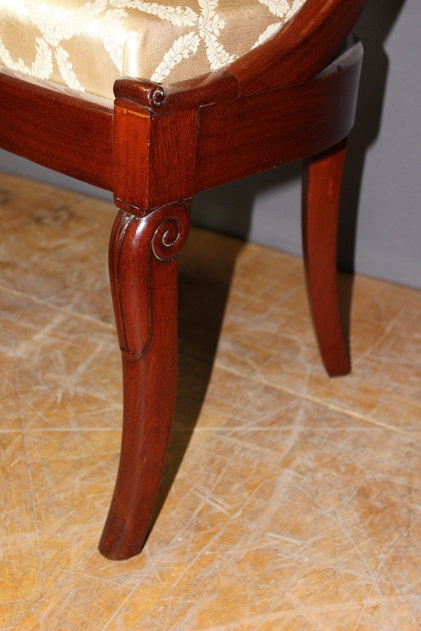 Set of Four 19th Century Mahogany Gondola Chairs