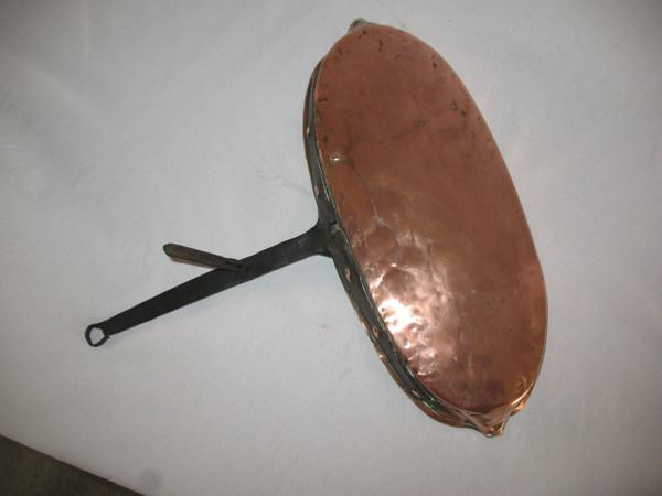 18th Century Tinned Copper and Wrought Iron Drip Pan