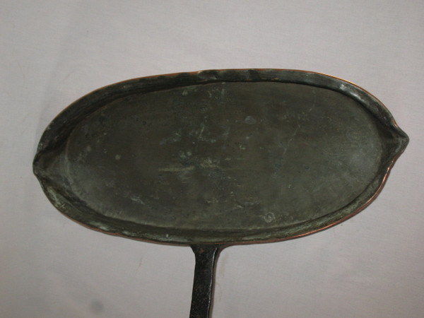 18th Century Tinned Copper and Wrought Iron Drip Pan