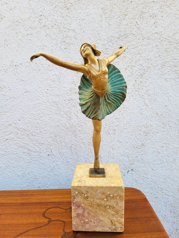 H Fournier, Ballerina, Art Déco, XX secolo