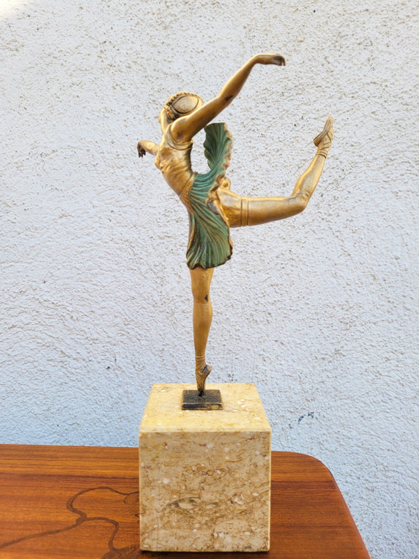 H Fournier, Ballerina, Art Déco, XX secolo