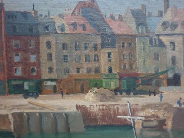 Ecole française du XXe siècle - Le port de Dieppe 