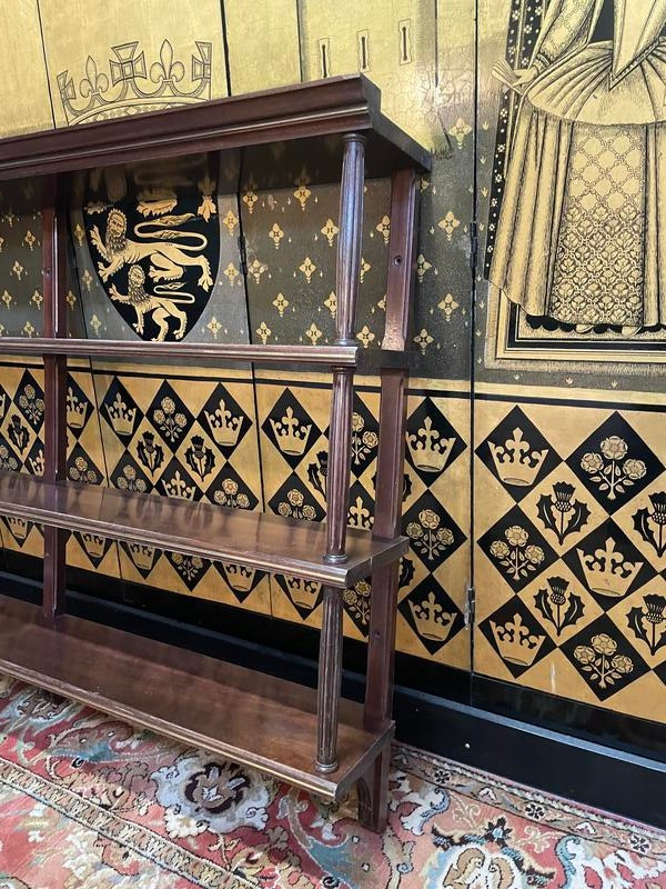 Mahogany bar shelf