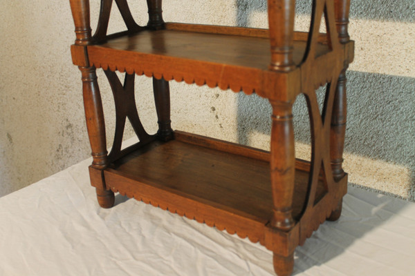 Small fruitwood shelf or verriot 19th century Origin Provence