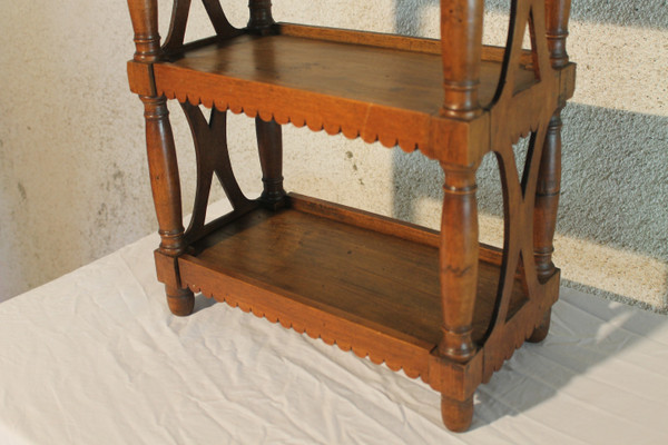 Small fruitwood shelf or verriot 19th century Origin Provence