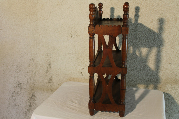 Small fruitwood shelf or verriot 19th century Origin Provence