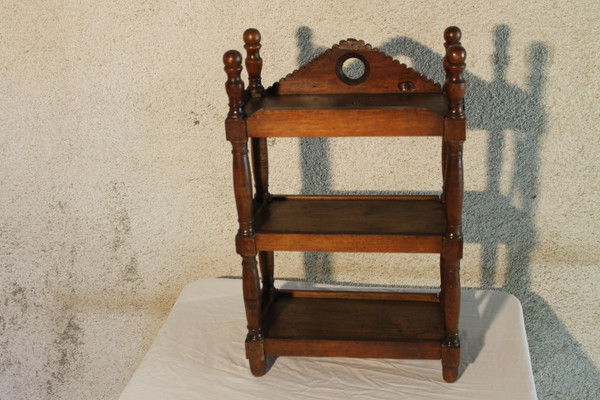 Small fruitwood shelf or verriot 19th century Origin Provence