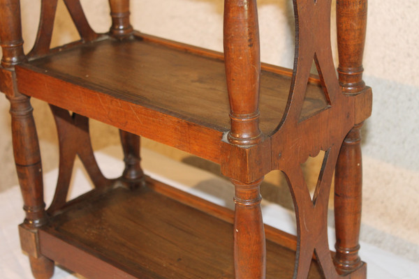 Small fruitwood shelf or verriot 19th century Origin Provence