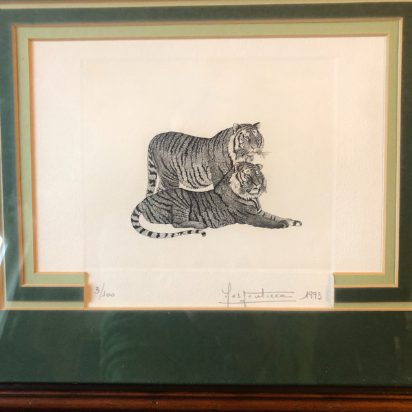 Lithografie Tiger