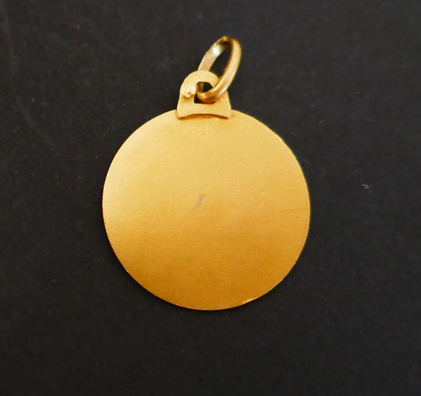 Medaille Jungfrau 18 Karat Gold.