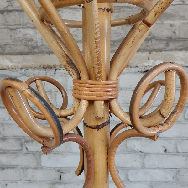 Pair of bamboo coat racks