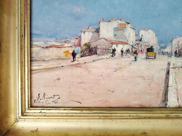 Paris Montmartre  Rue Caulaincourt  Landscape Oil Painting By S. Ricard