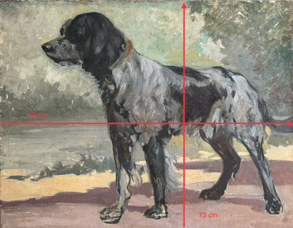 Pittura di cane, ritratto di cane