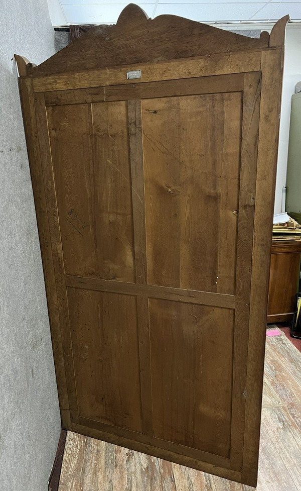 Napoleon III period stamped mirror in maple and mahogany circa 1880 / h 218 CM