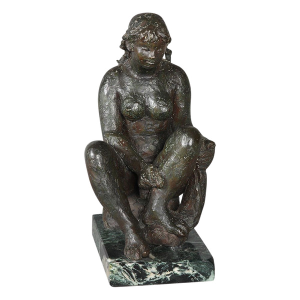 Bronze Octavio VICENT 1913/1999, The Bather, Lost wax bronze.