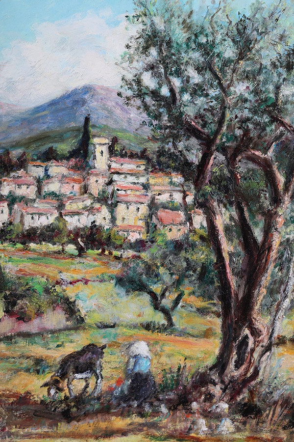 Paysage de Provence, signé André Raibaud 1893/1985, Sud de la France, Ecole Française