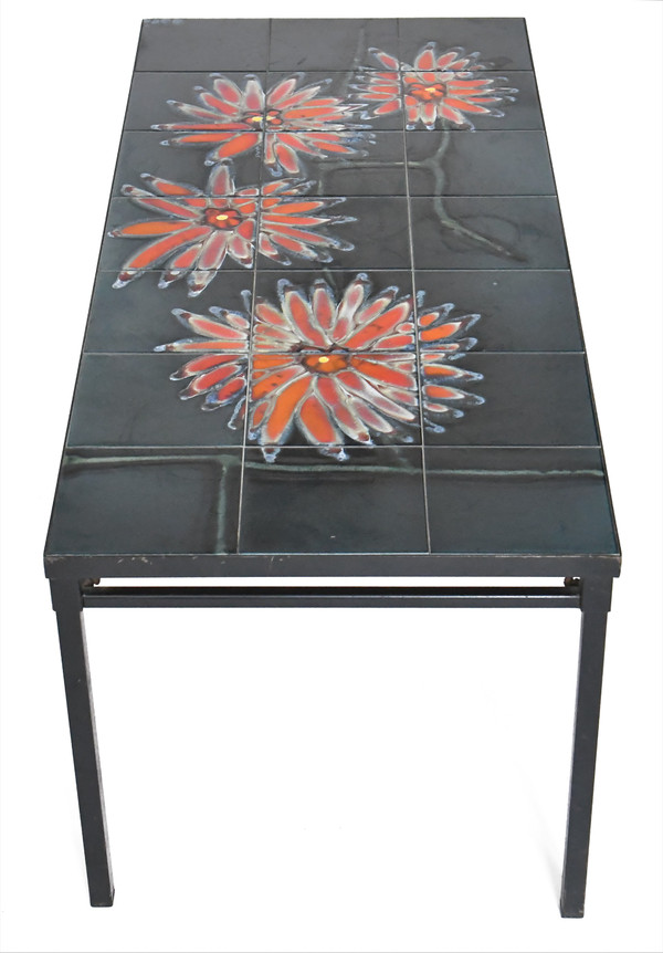 Vintage coffee table model "Les Dahlias" from the 1960s by ADRI Belgium