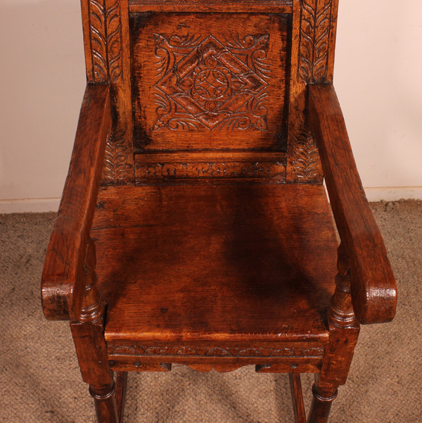 17th Century Children Wainscot Armchair