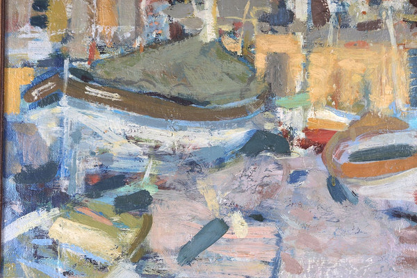 Marine, Eugène BABOULENE 1905/1994, Der Hafen von Toulon