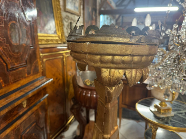 PAIR OF GILT WOOD CANDLE PICKS 17TH CENTURY