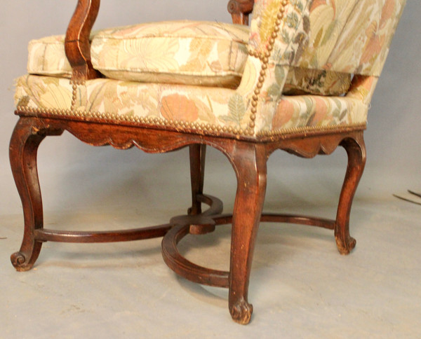 Large 18th Century Regency Flat Back Armchair