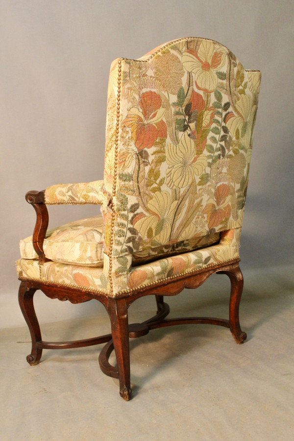 Large 18th Century Regency Flat Back Armchair