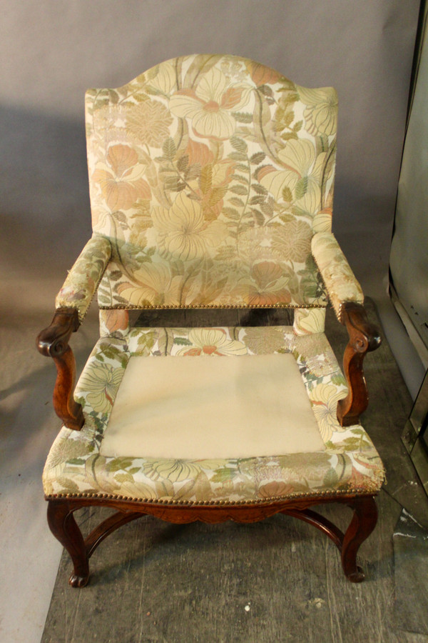 Large 18th Century Regency Flat Back Armchair