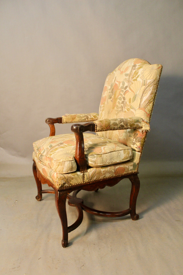 Large 18th Century Regency Flat Back Armchair