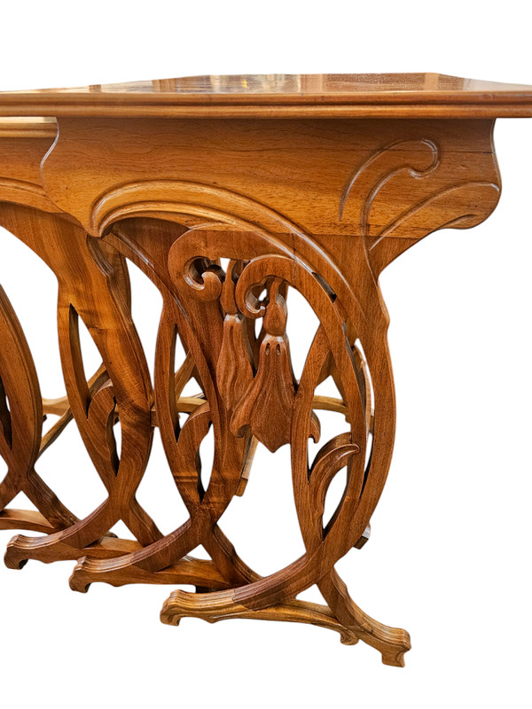 Emile Gallé Tables Gigognes Art Nouveau "Daturas