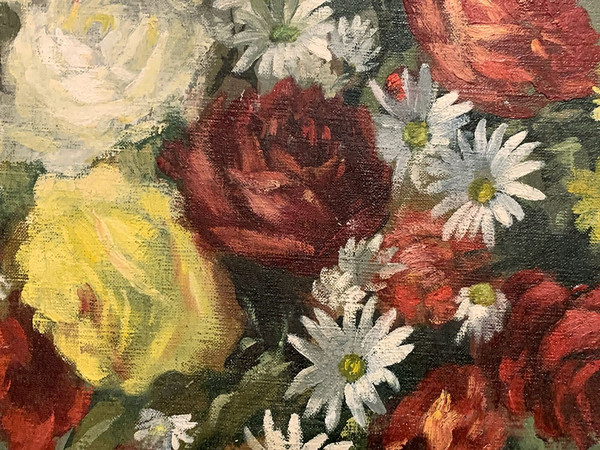 Fleurs, signé : G. Saint LAY, vers 1900, École Française