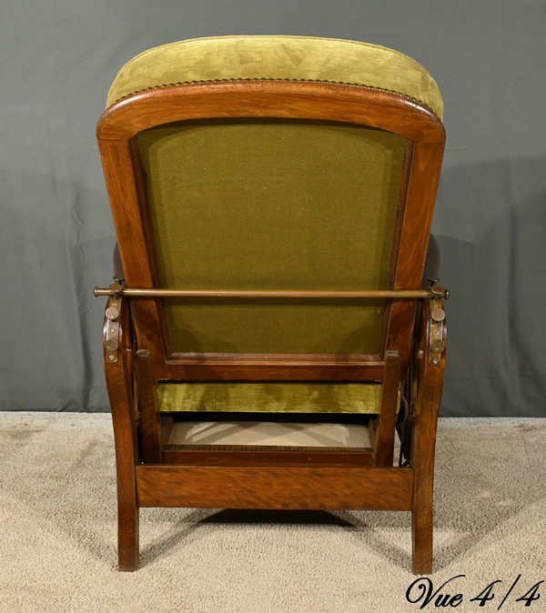 Fauteuil Morris en Hêtre, Art & Craft, Angleterre – 1920