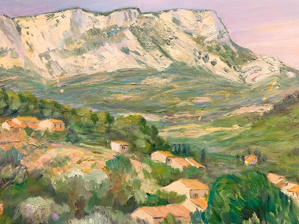 Der Mont Coudon in Toulon, von Michel Beaude, datiert 1991, Paysage Provençale