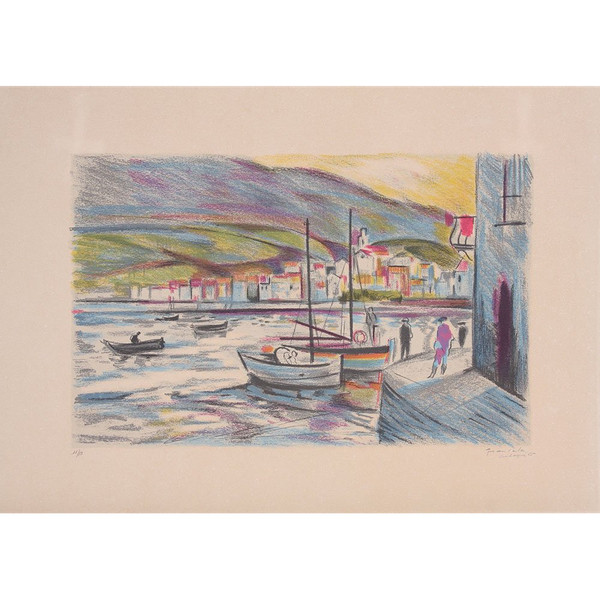 Cadaques, Lithograph Grau SALA, signed in pencil by the artist and no. 11/80 of 1965