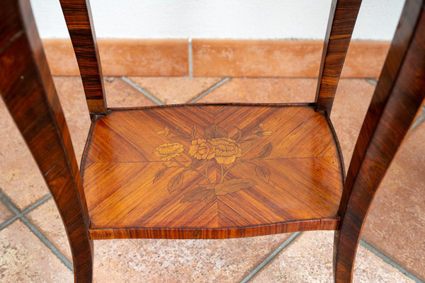 Pair of Napoleon III French bedside tables, early 20th century.