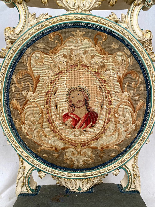 Grand et beau prie-Dieu de style Louis XVI