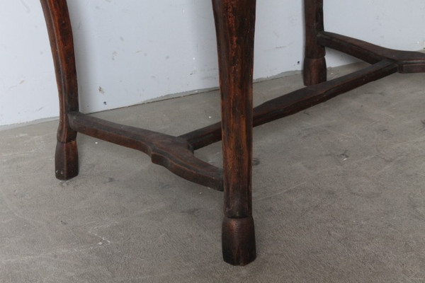 Antique writing table late 17th century Bologna . solid walnut . First patina . Meas 97 x 58 h. 78