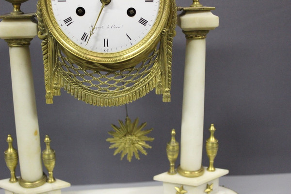 Louis XVI Marble And Bronze Clock Circa 1800