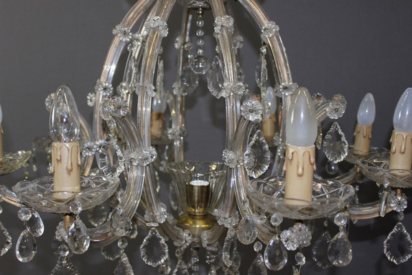 Murano eight-light chandelier About 1950