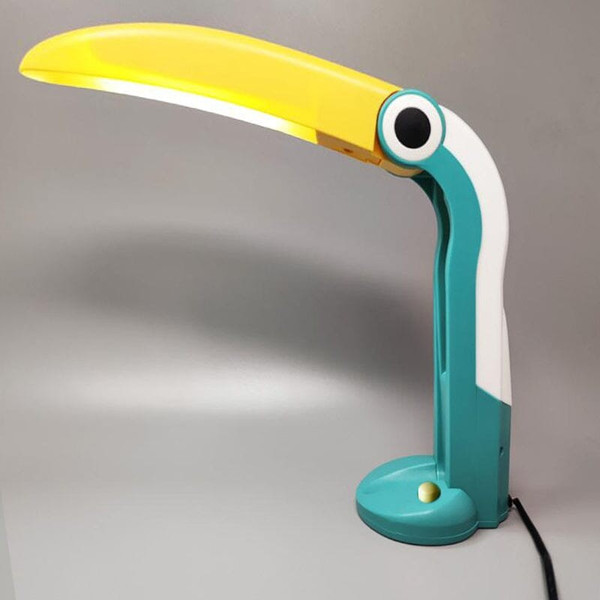 Lampada da tavolo Toucan degli anni '80 di H.T. Huang per Lenoir