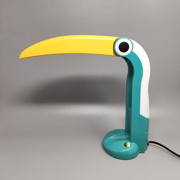 Lampada da tavolo Toucan degli anni '80 di H.T. Huang per Lenoir