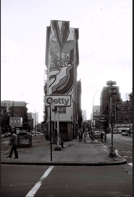 Peinture street art : city wall New York par Mel Pezarsky